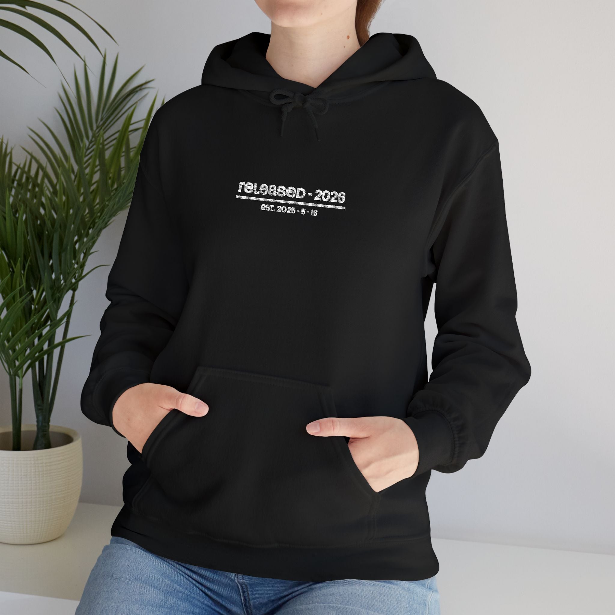 central hoodie - black